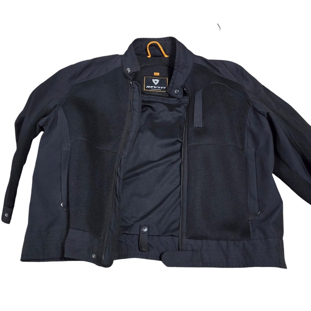 REVIT XL Motorcycle Jacket Black Mesh Textile Riding Jacket Men SZ‎ XXL